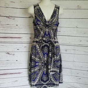 INC International Concepts paisley shift dress XS